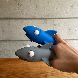 Silicone Shark Frozen Push Pop Molds x2